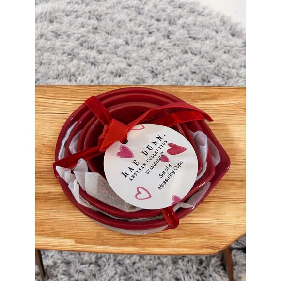 Rae Dunn Red Measuring Cups - Valentine's Day - NWT - Picture 3 of 3